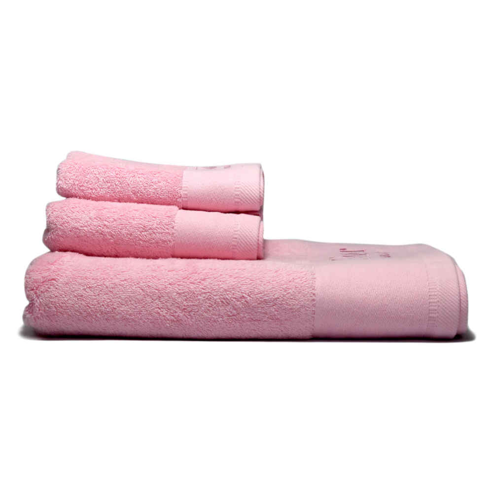 Dior Embroidered Pink Premium Towel - Set of 3-thumb-2