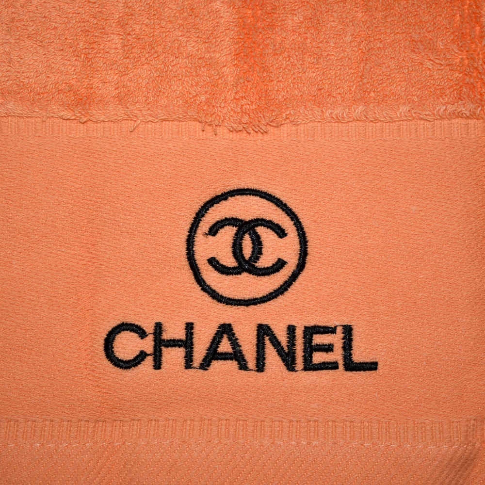 Chanel Embroidered logo Orange Premium Towel - Set of 3-4