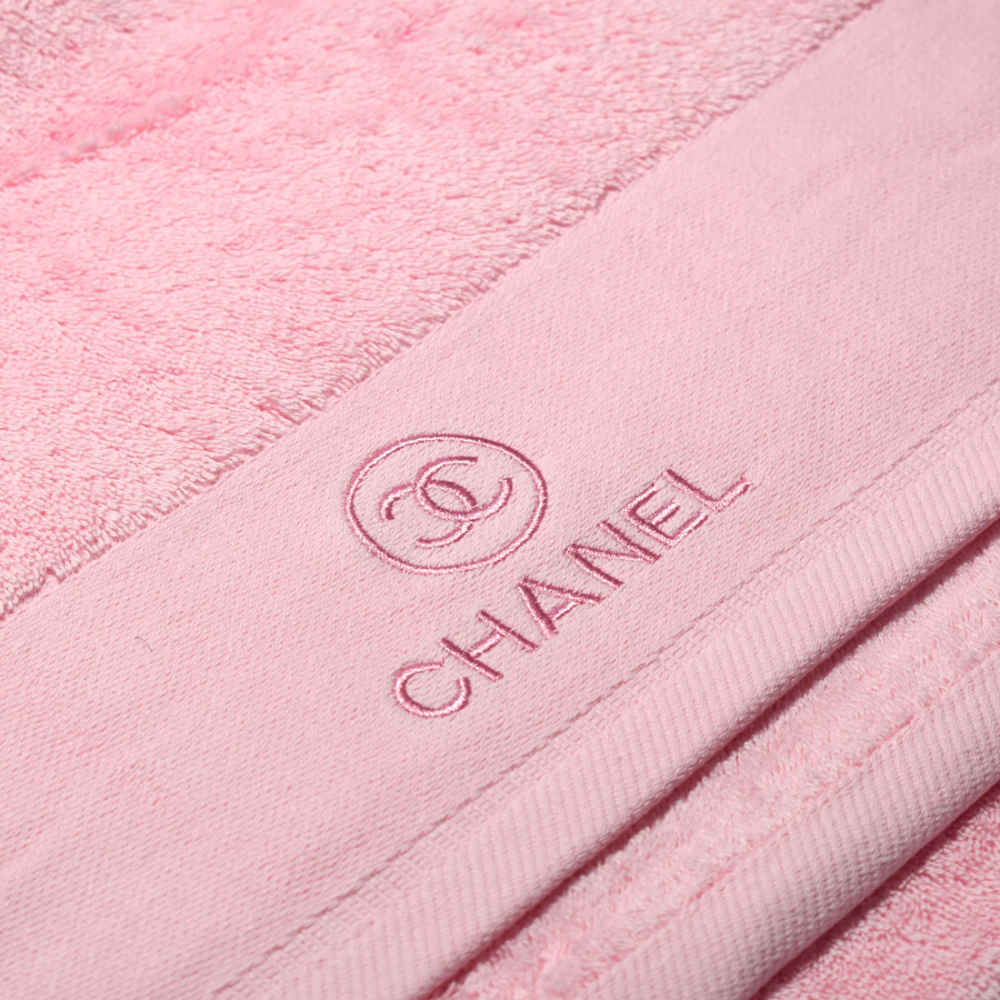 Chanel Embroidered logo Pink Premium Towel - Set of 3-1