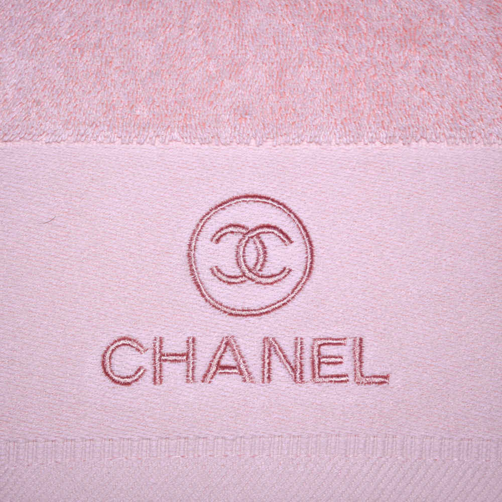 Chanel Embroidered logo Pink Premium Towel - Set of 3-4