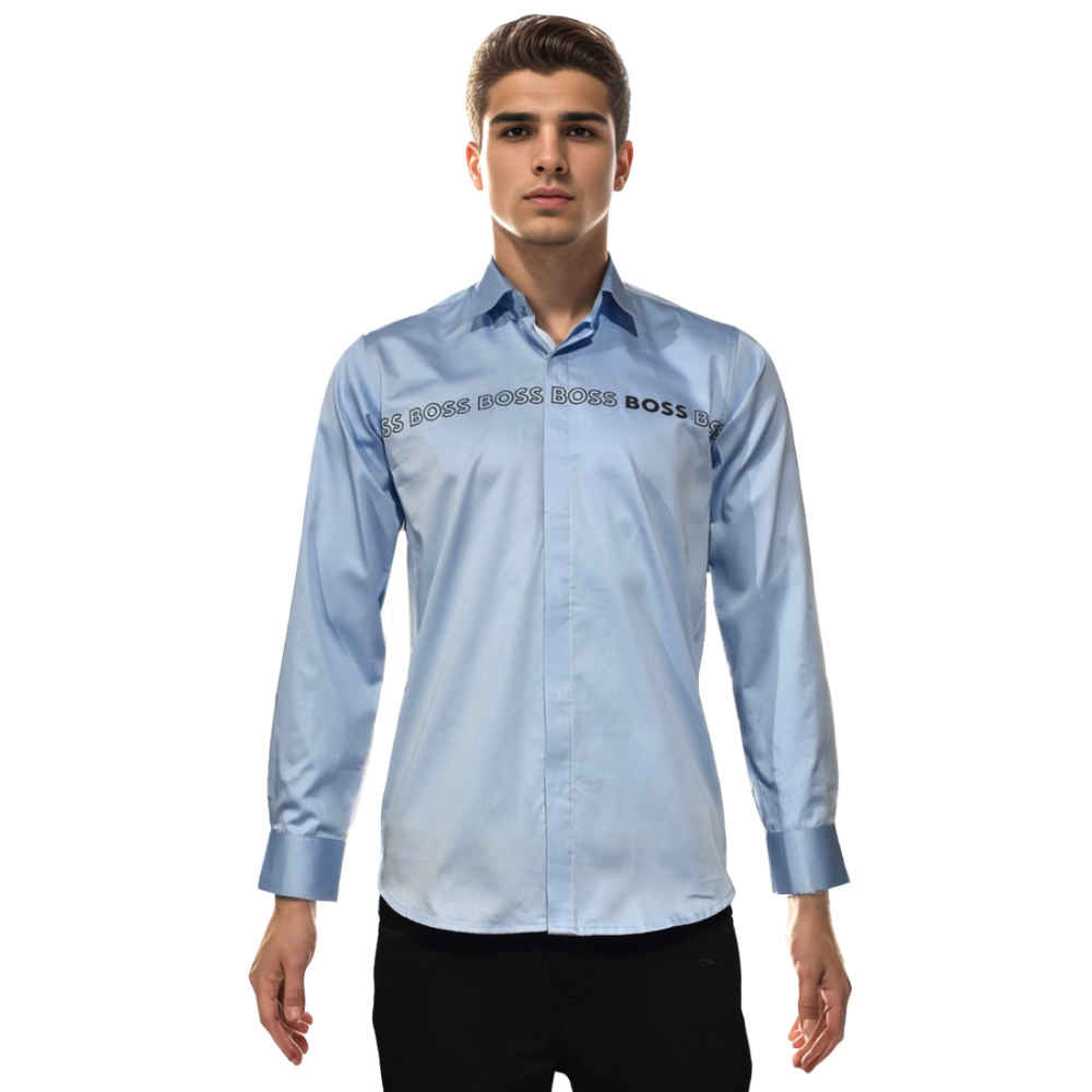 Hugo Boss Blue Premium Shirt-7