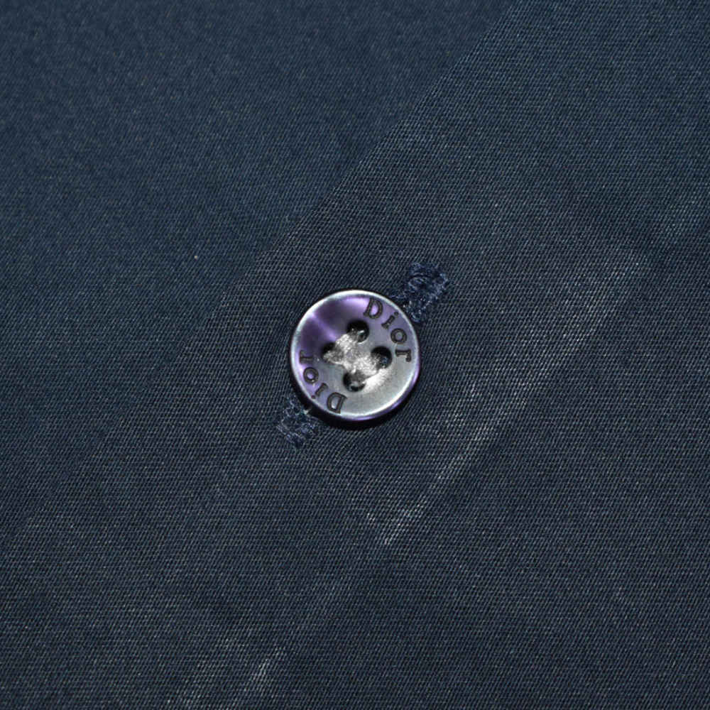 Dior Oblique Pattern Pocket Logo Blue Premium Shirt-4