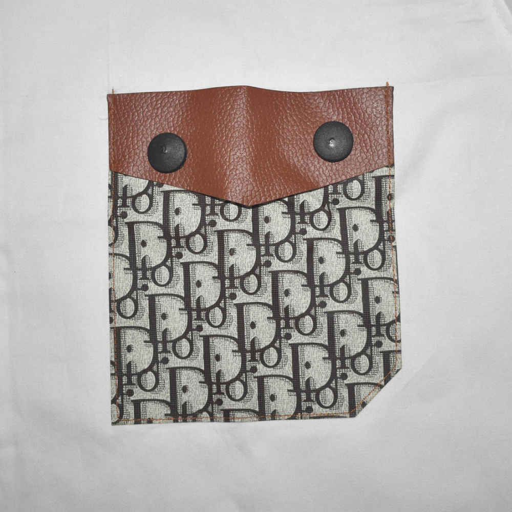 Dior Oblique Pattern Pocket Logo White Premium Shirt-3