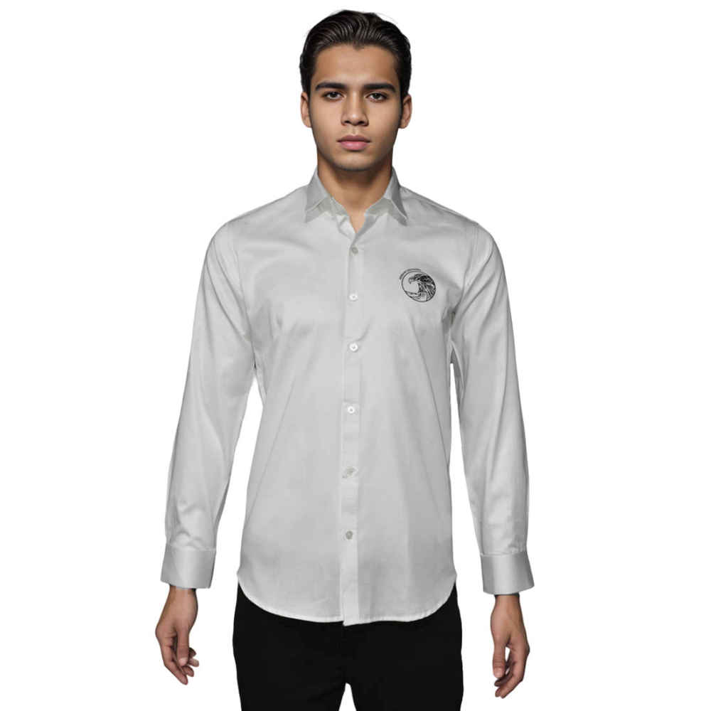 Armani Exchange Eagle Logo-print White Shirt-7