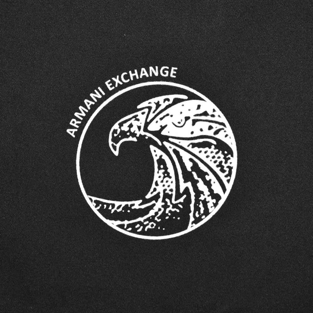 Armani Exchange Eagle Logo-print Black Shirt-3