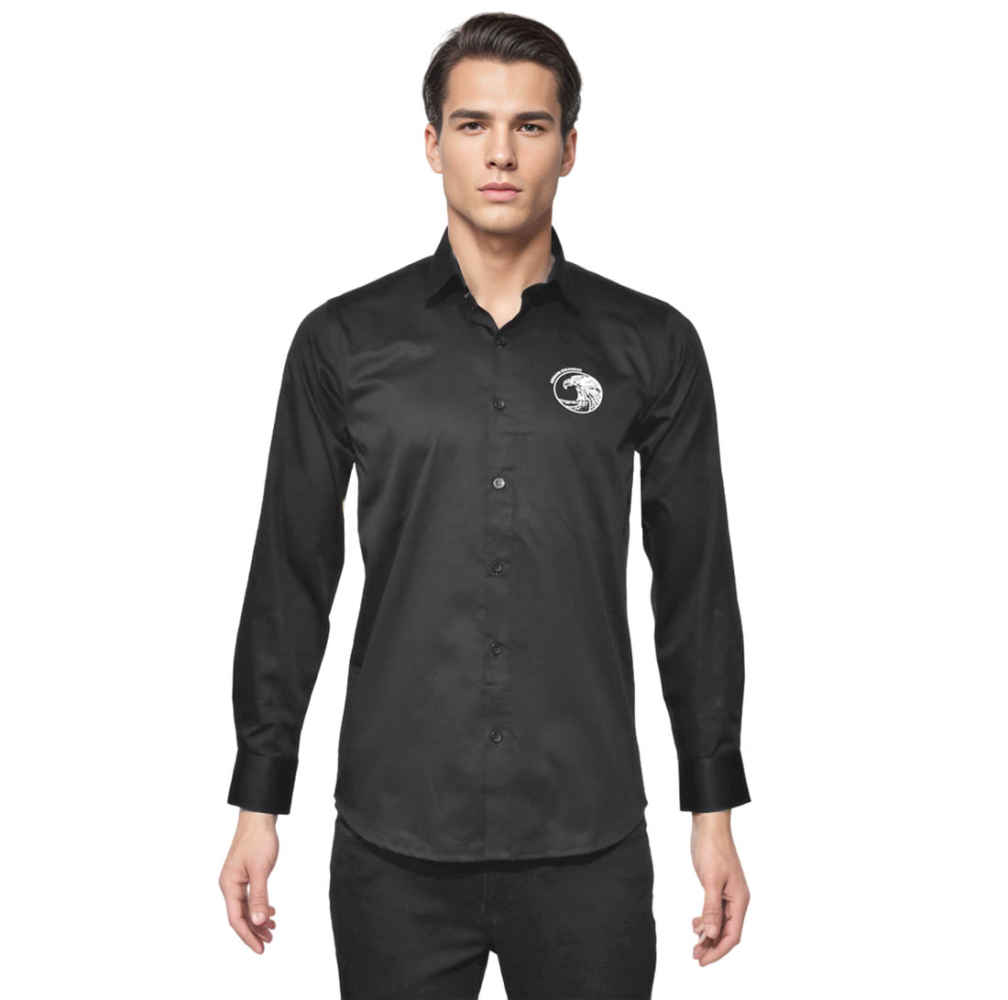 Armani Exchange Eagle Logo-print Black Shirt-7