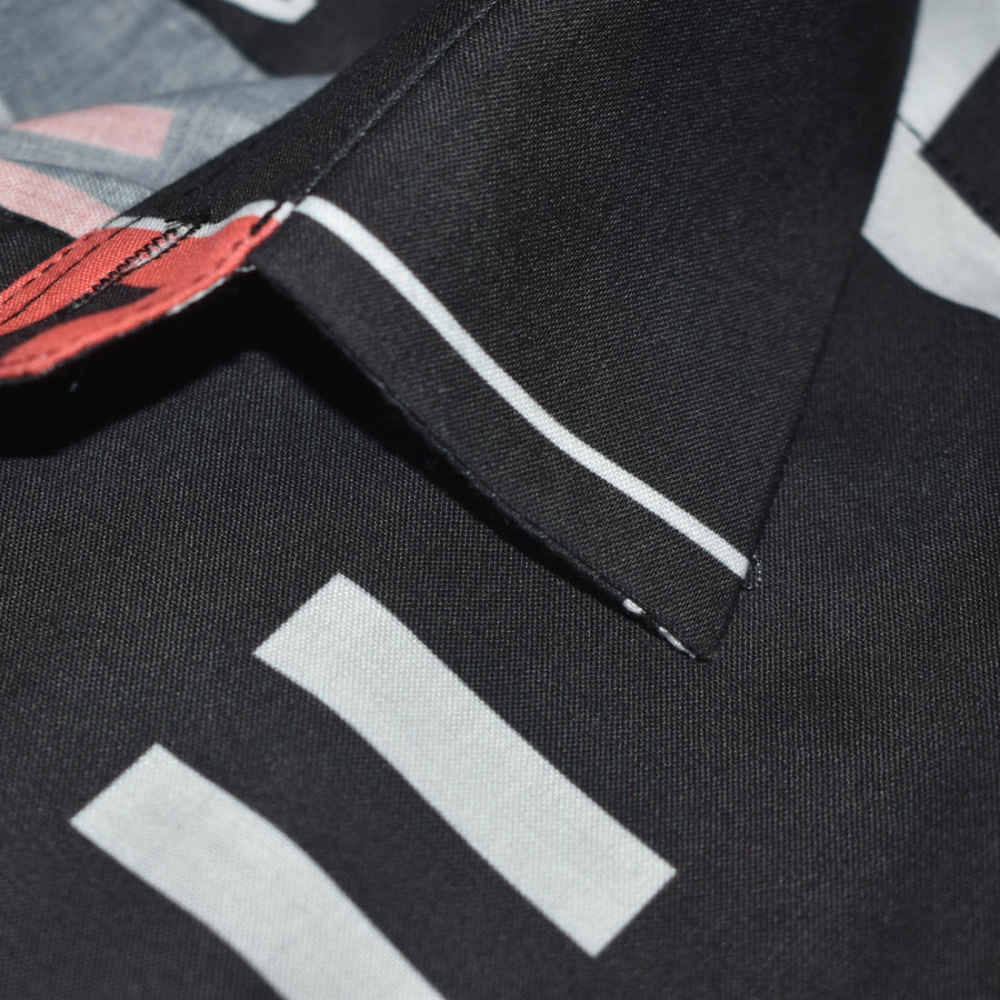 Armani Exchange Printed Grey Premium Quality Shirt-thumb-4