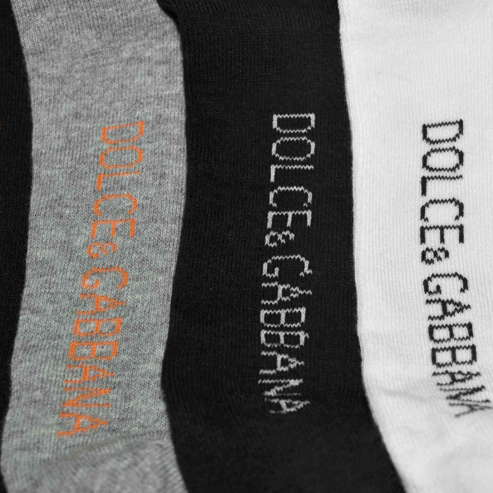 Dolce & Gabbana Low Anklet Orange Premium Quality Socks-thumb-3