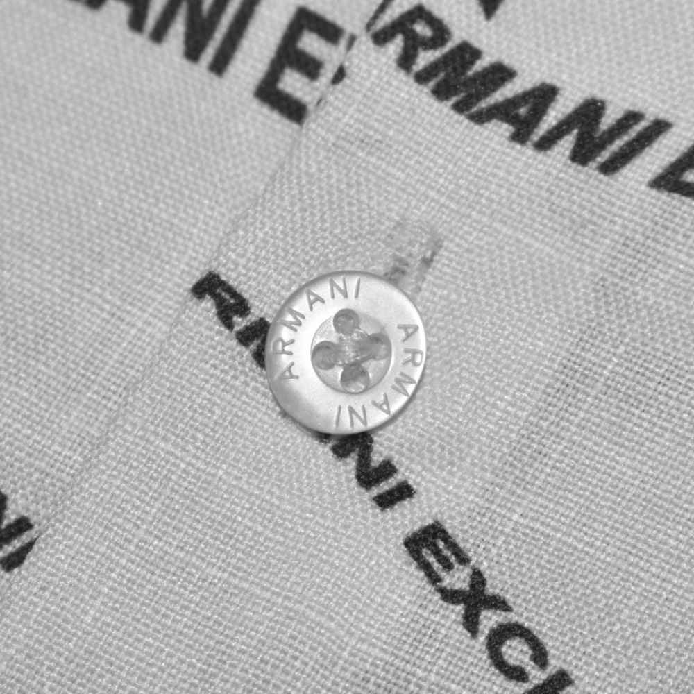 Armani Exchange logo Print White Premium Shirt-3