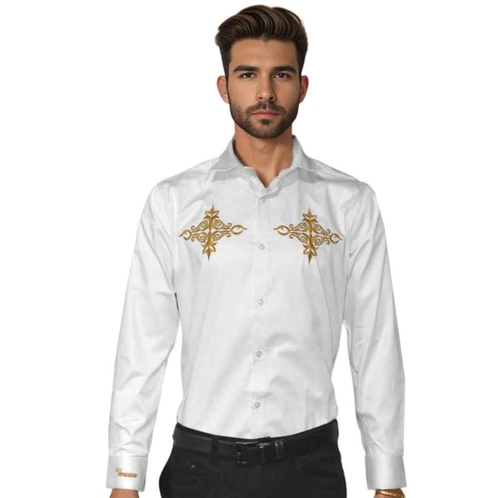 Versace White Premium Quality Shirt-thumb-0