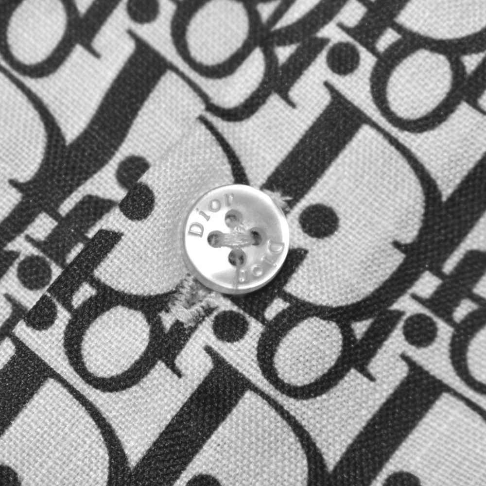 Dior Monogram Printed White Premium Quality Shirt-3