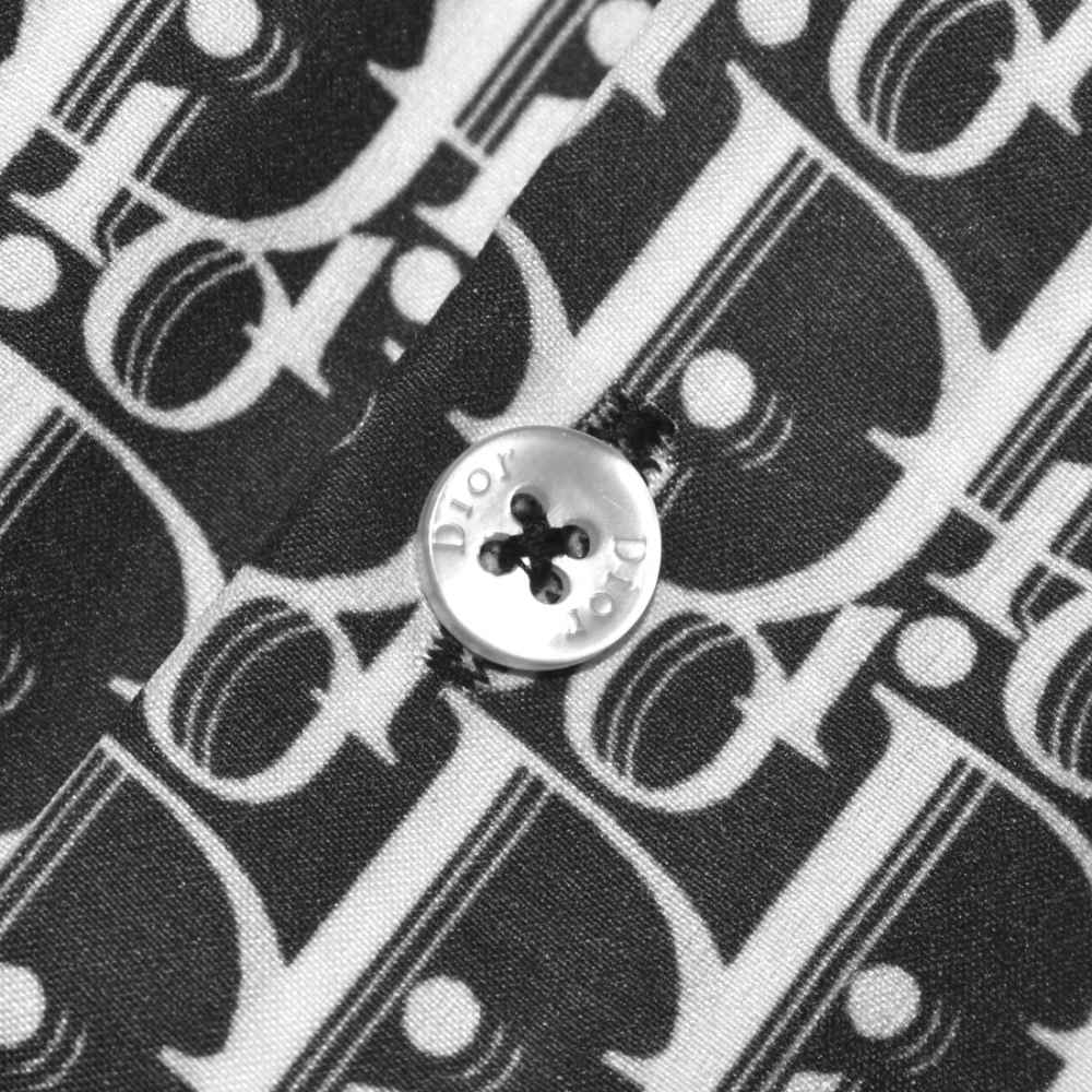 Dior Monogram Printed Black Premium Quality Shirt-3