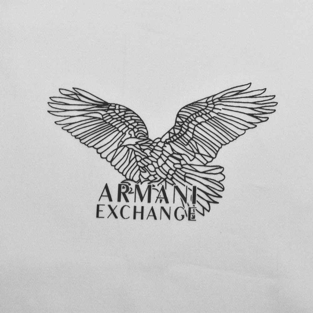 Armani Exchange Eagle Print White Premium Shirt-3