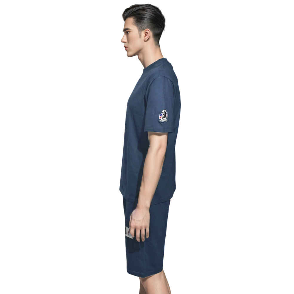 Two 18 Blue Premium Mens T-shirt & Shorts Combo-2