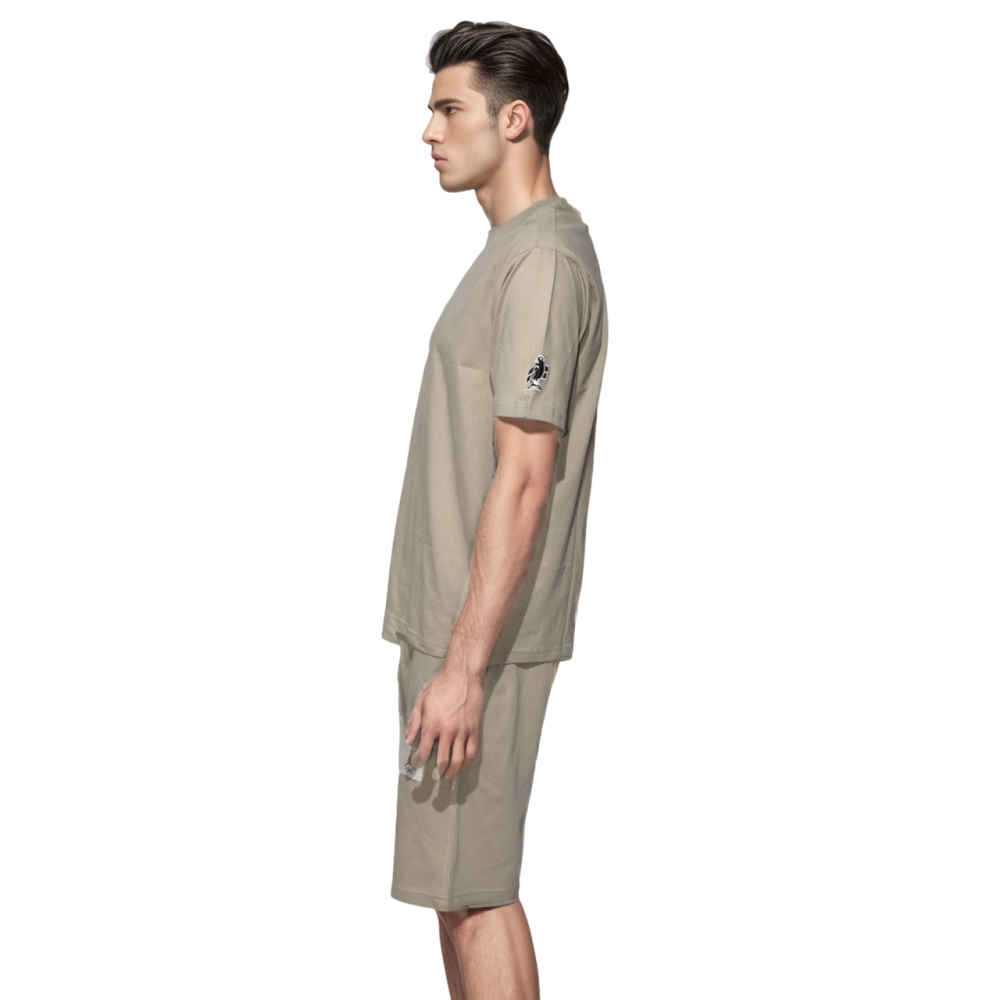 Two 18 Cream Premium Mens T-shirt & Shorts Combo-2