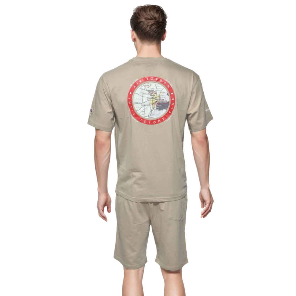 Two 18 Cream Premium Mens T-shirt & Shorts Combo-1