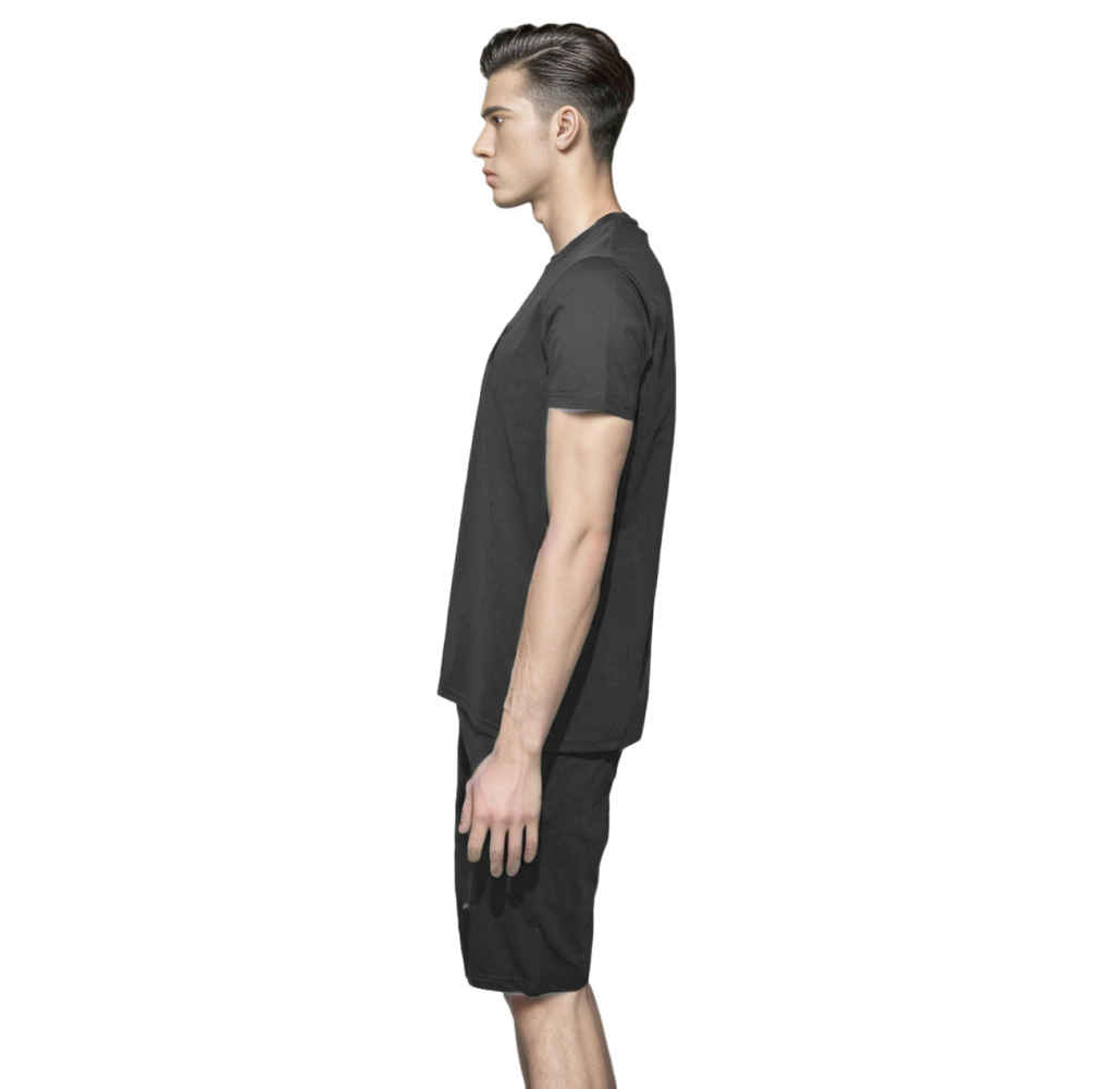 Prada Embroidered Black Premium T-shirt & Shorts Combo-thumb-2