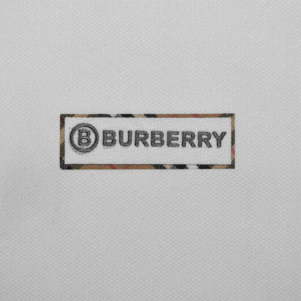 Burberry White Premium Quality Polo Tees-3