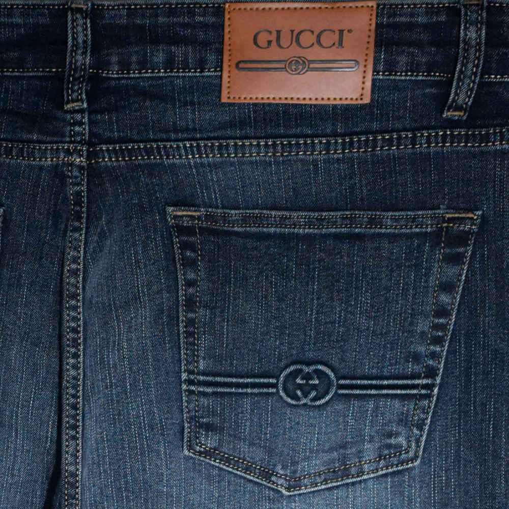 Gucci Dark Blue Premium Quality Denim Jeans-3