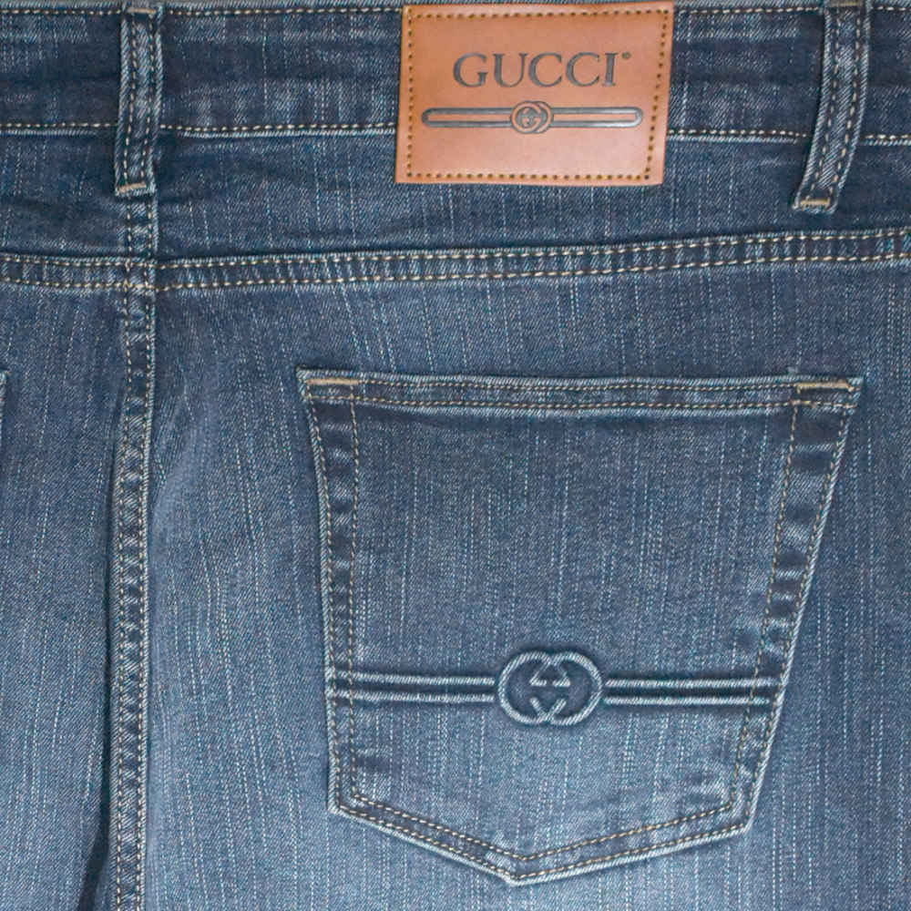 Gucci Light Blue Premium Quality Denim Jeans-3