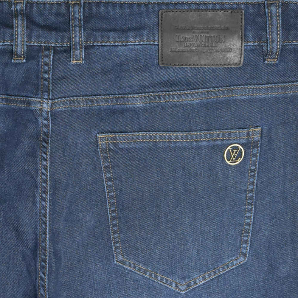 Louis Vuitton Blue Premium Quality Jeans-thumb-3