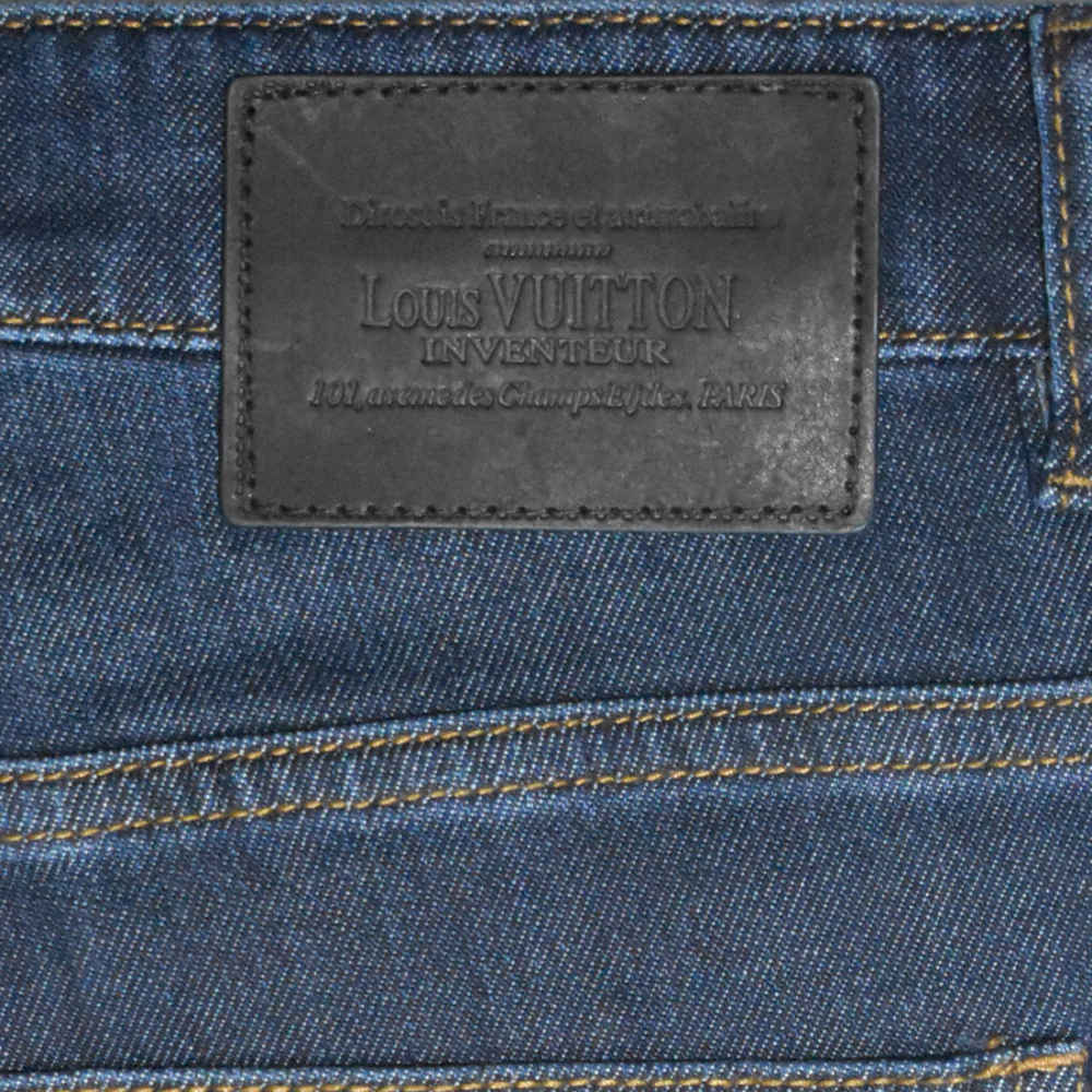 Louis Vuitton Blue Premium Quality Jeans-thumb-4