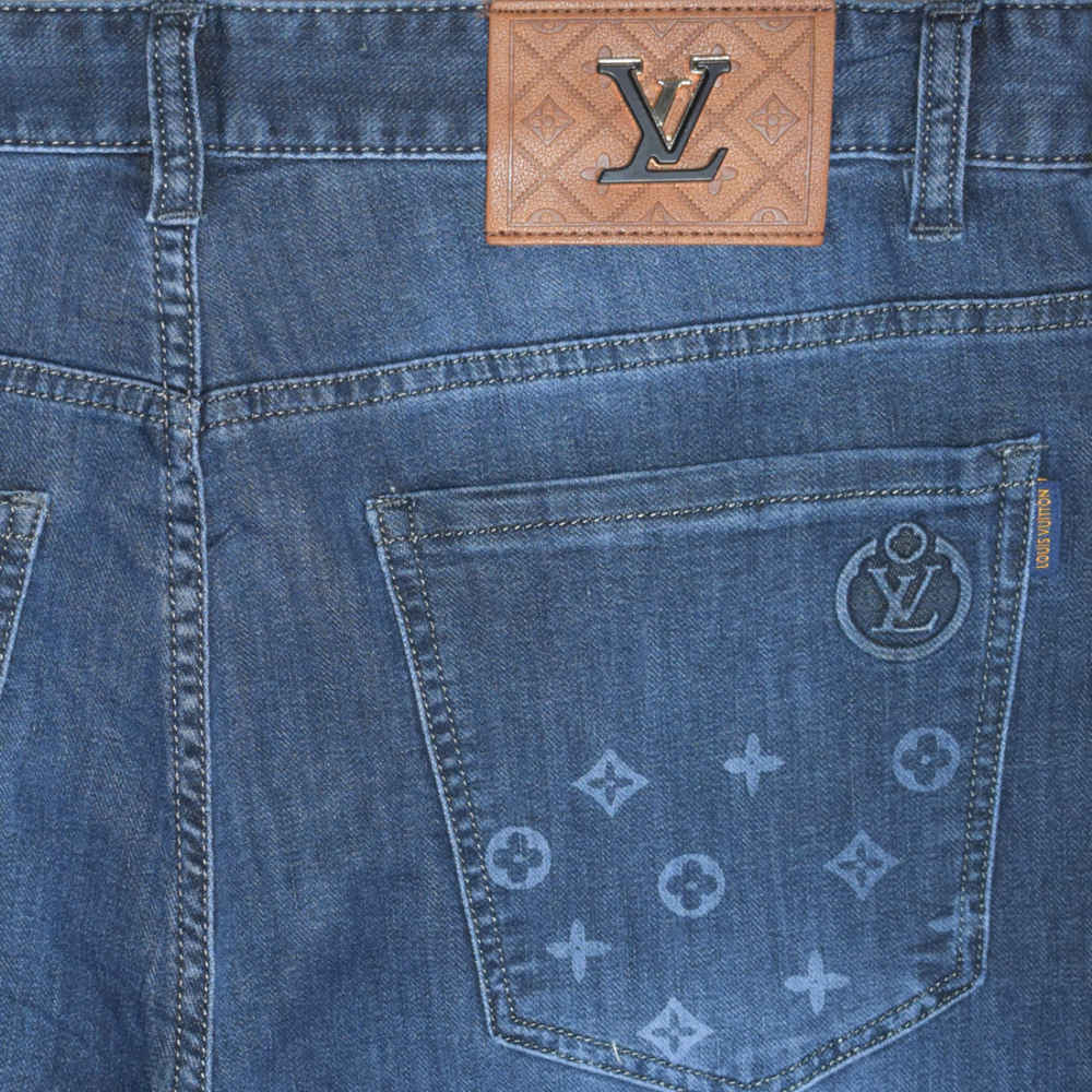 Louis Vuitton Blue Premium Quality Jeans-3