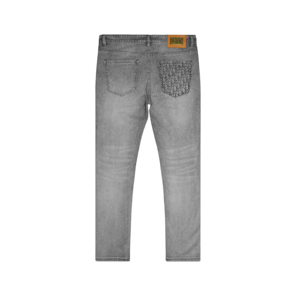 Dior Dark Grey Premium Quality Jeans-5