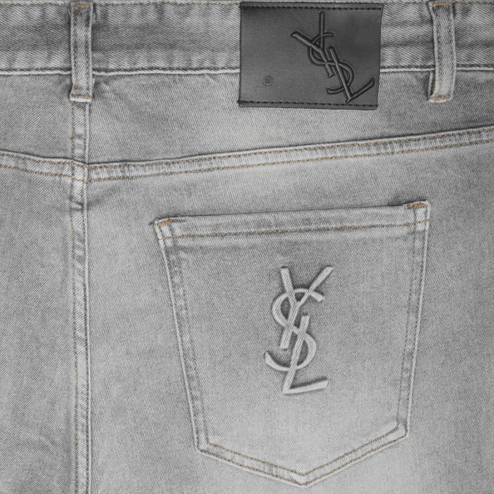YSL Light Blue Premium Quality Jeans-thumb-3