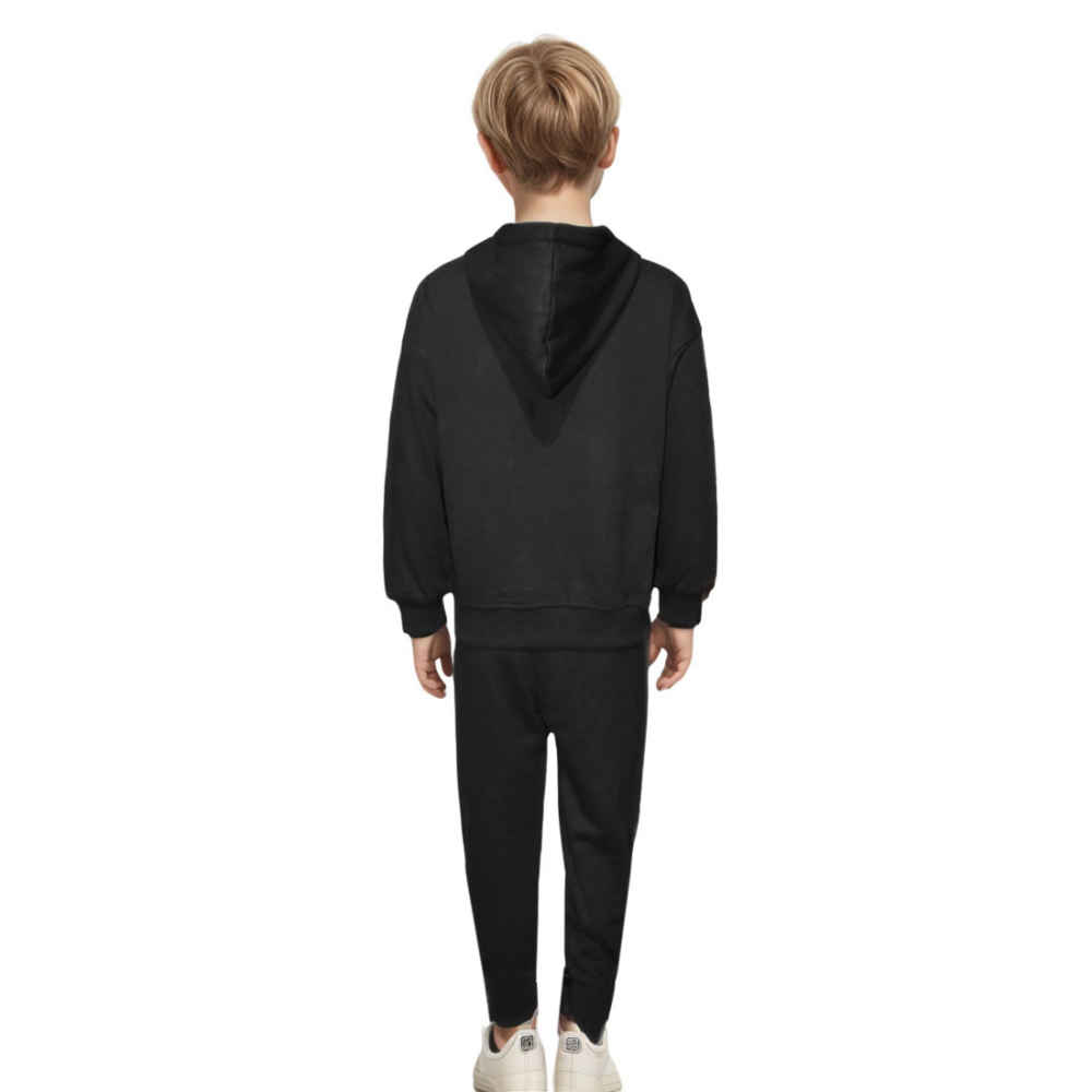 KENZO Tiger Emroidered Black Premium Kids Co-ord Set-1