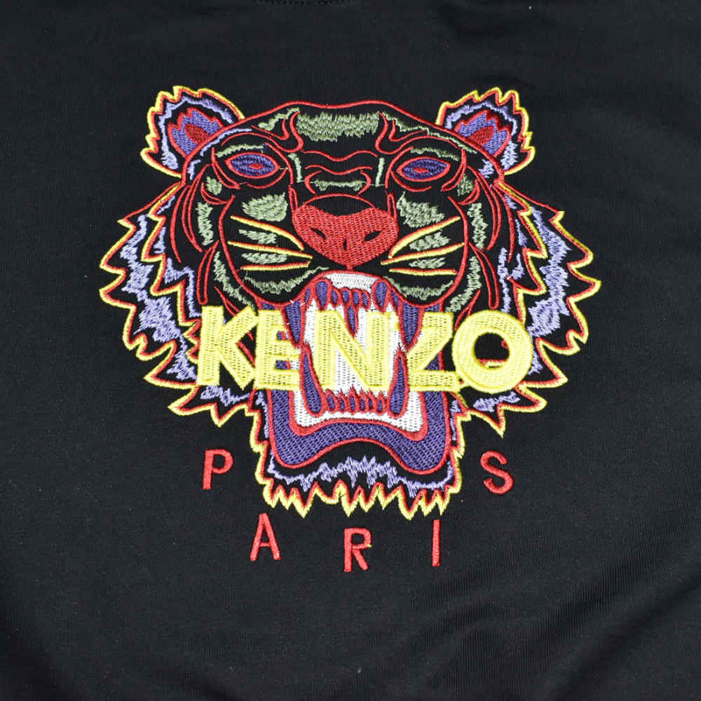 KENZO Tiger Emroidered Black Premium Kids Co-ord Set-3