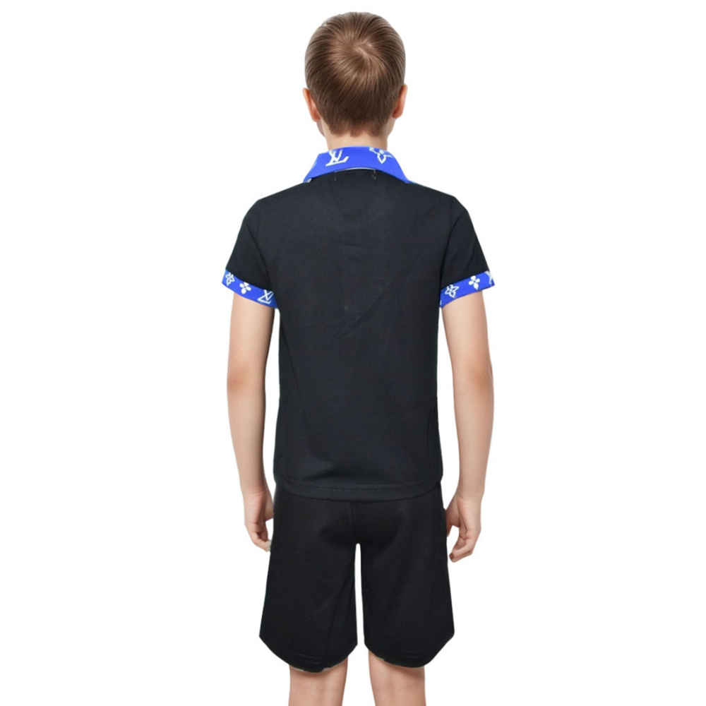 Louis Vuitton Monogram Print Black Kids Co-ord Set-1