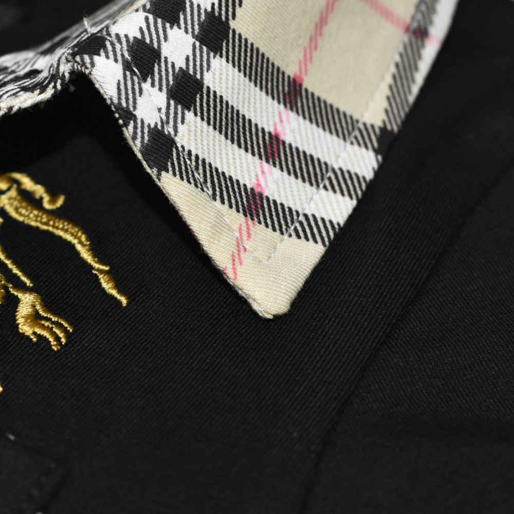 Burberry Embroidered logo Black Premium Kids Co-ord Set-4