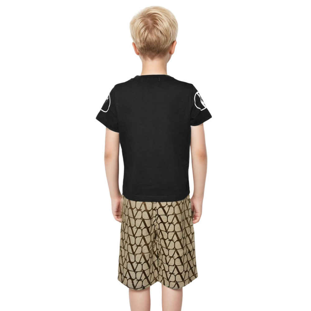 Valentino Black Premium Quality Kids Co-ord Set-1