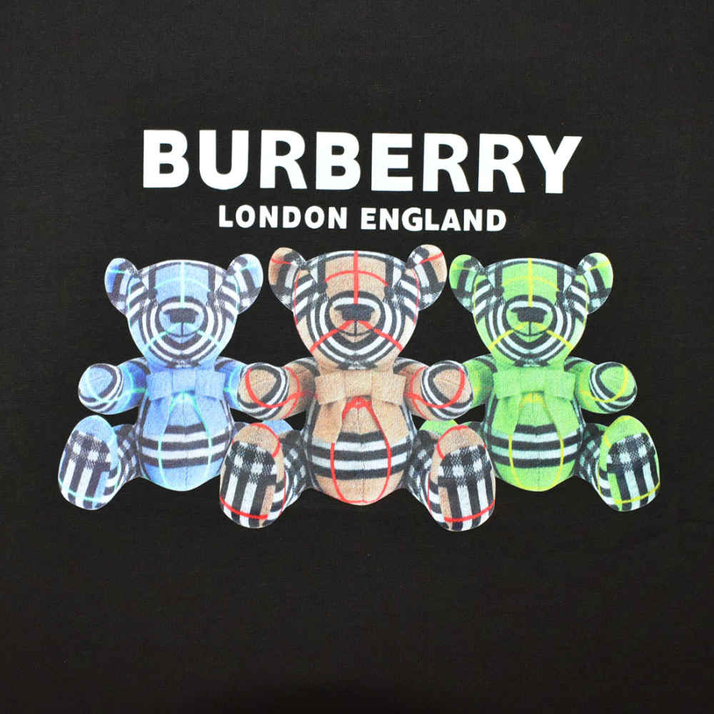 Burberry Black Teddy-bear Print Premium Kids Co-ord Set-3
