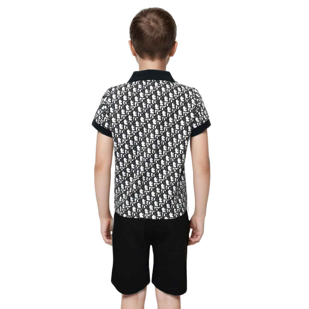 Dior Black & White Premium Quality Kids Co-ord Set-1
