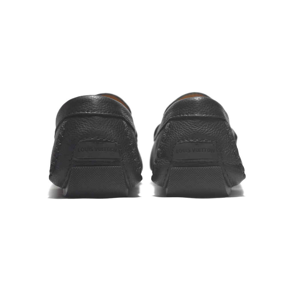 Louis Vuitton Black & Golden Premium Quality Loafers-thumb-4