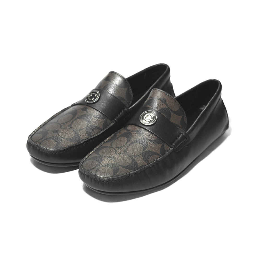 Coach Brown Premium Quality Loafers-thumb-0