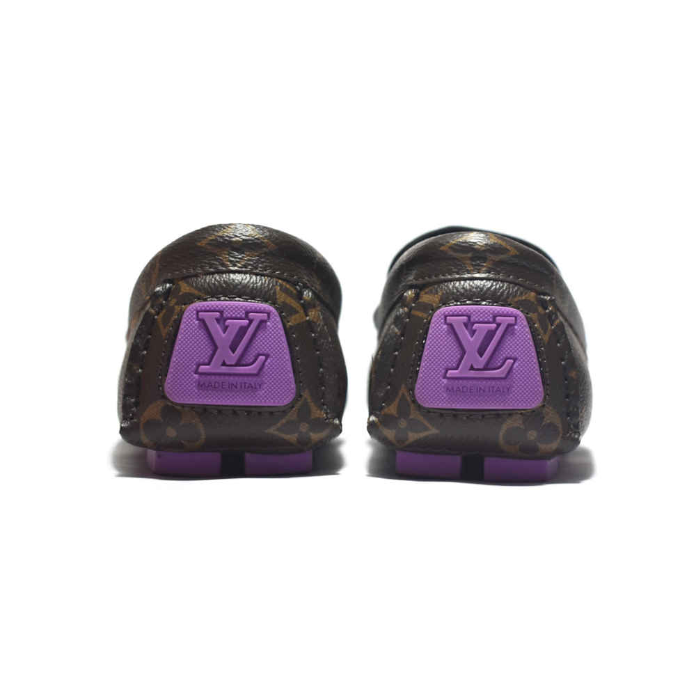 Louis Vuitton Brown Driver Moccasin Loafers-thumb-4