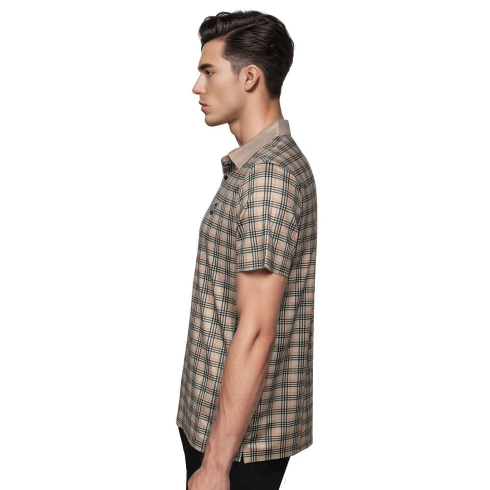 Burberry Brown Check Premium Quality T-shirt-2