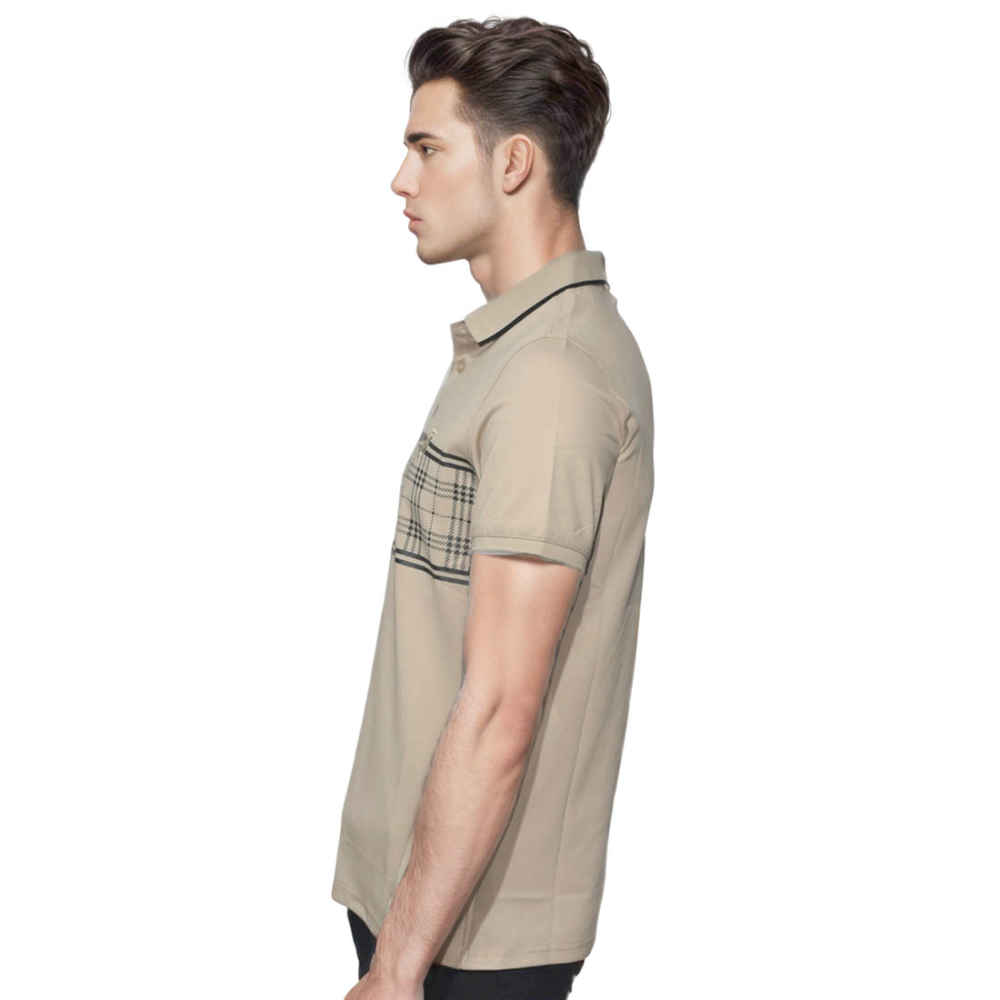 Burberry TB Embroidered Brown Premium Polo T-shirt-thumb-2