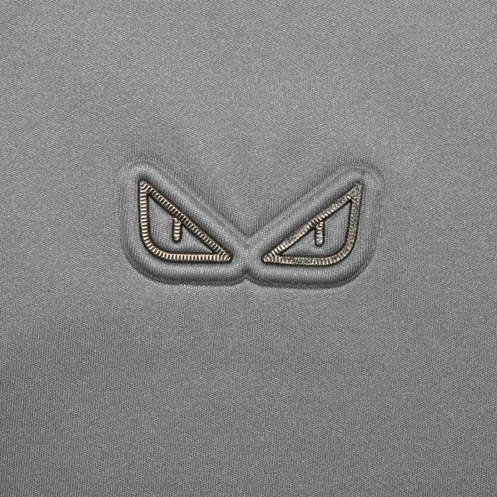 Fendi Grey Premium Quality Polo Tees-thumb-3