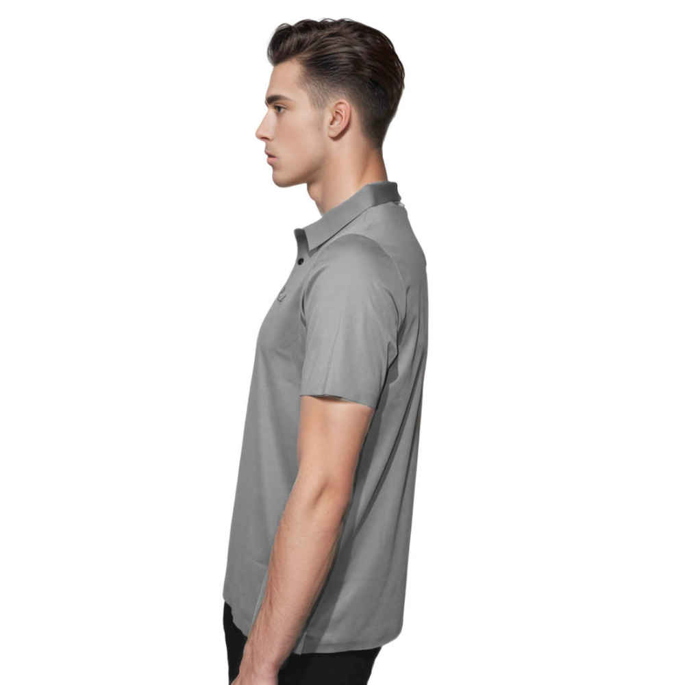 Fendi Grey Premium Quality Polo Tees-thumb-2