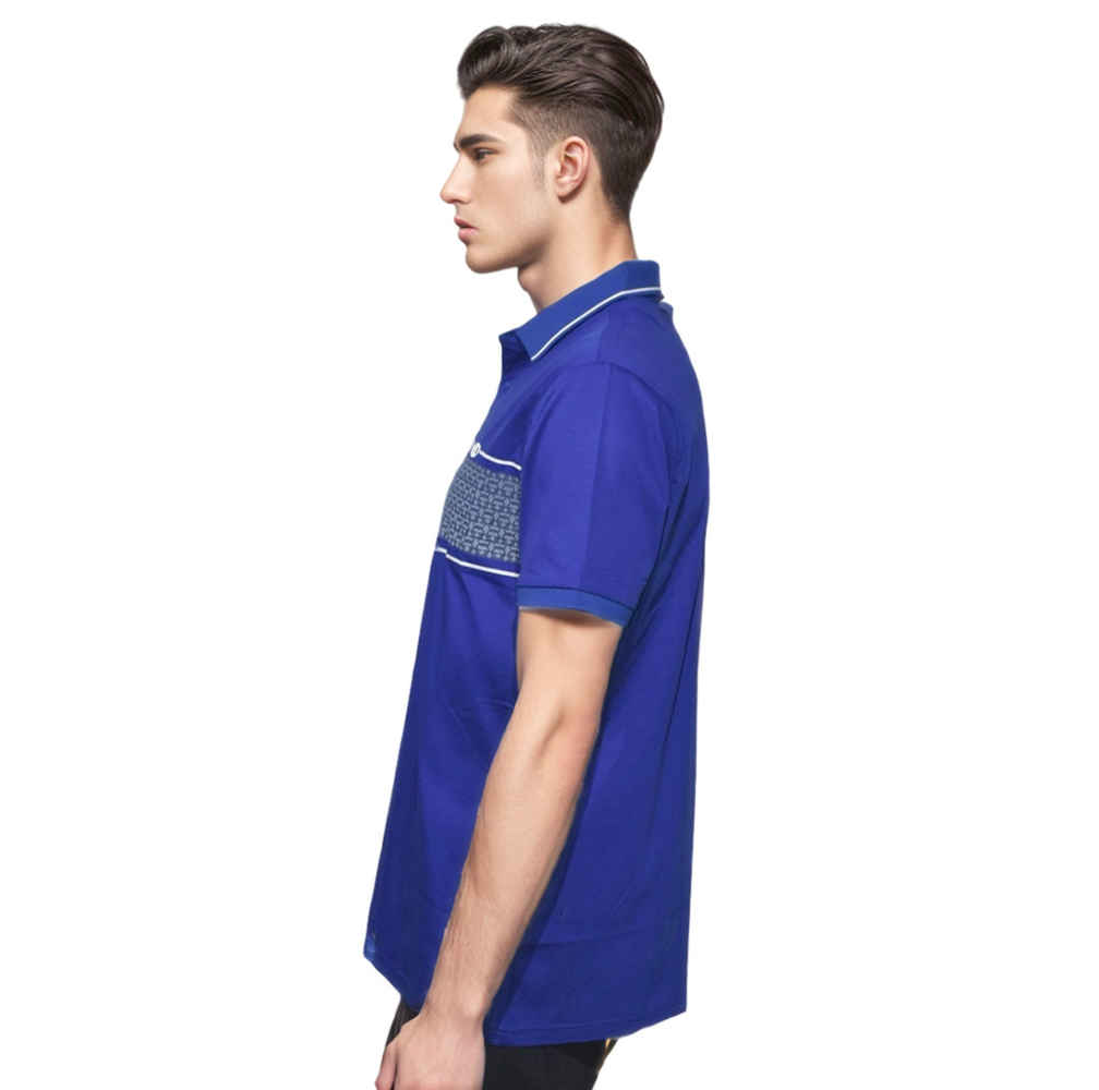 Salvatore Ferragamo Blue Premium Luxury Polo T-shirt-thumb-2