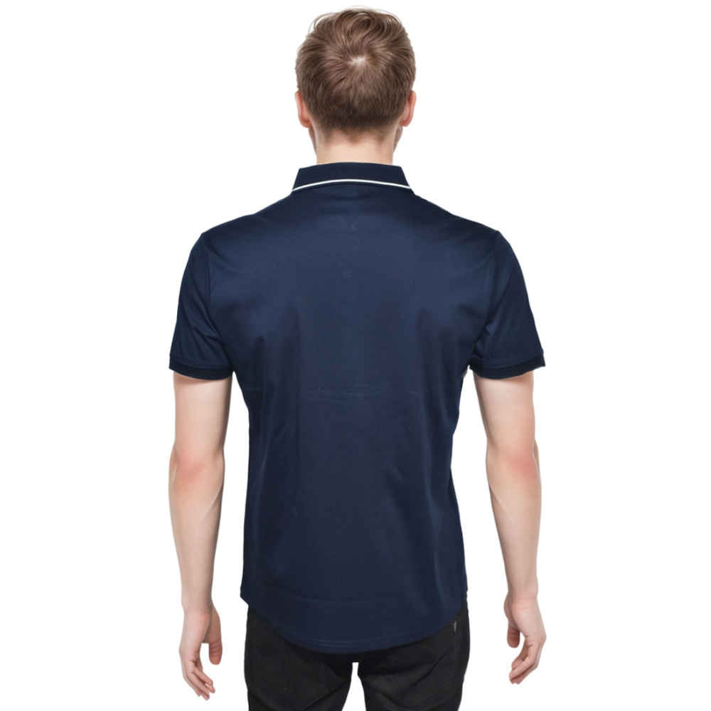 Salvatore Ferragamo Navy Blue Premium Luxury Polo T-shirt-thumb-1