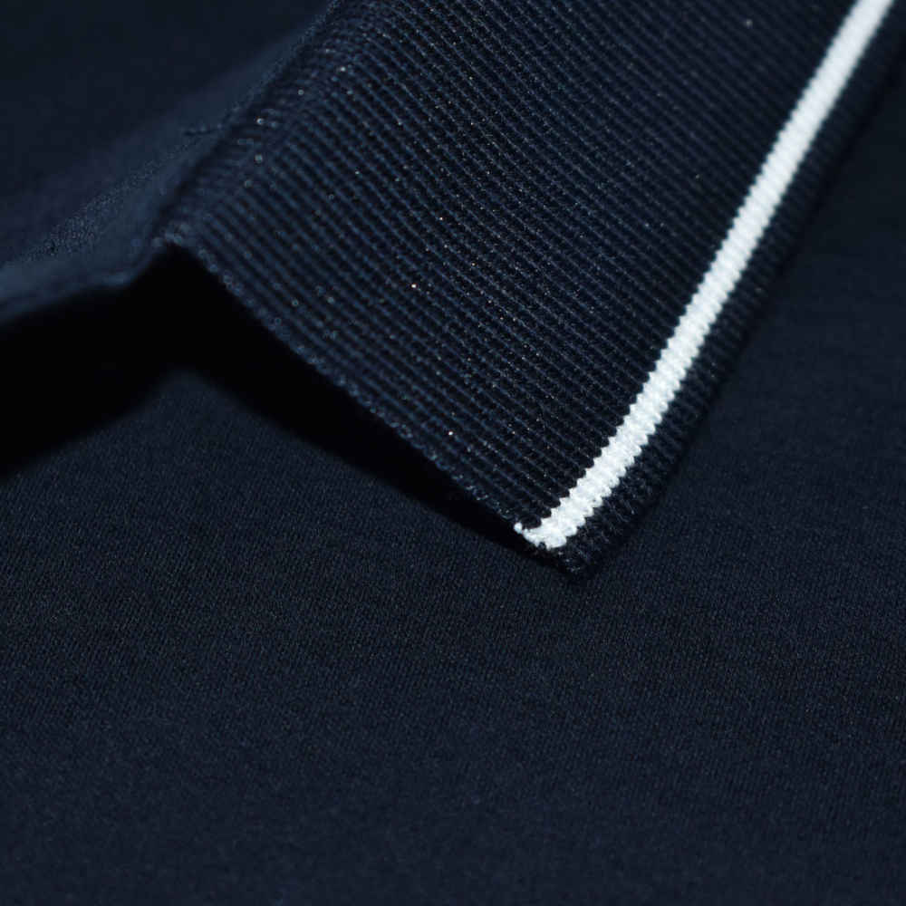 Salvatore Ferragamo Navy Blue Premium Luxury Polo T-shirt-thumb-4