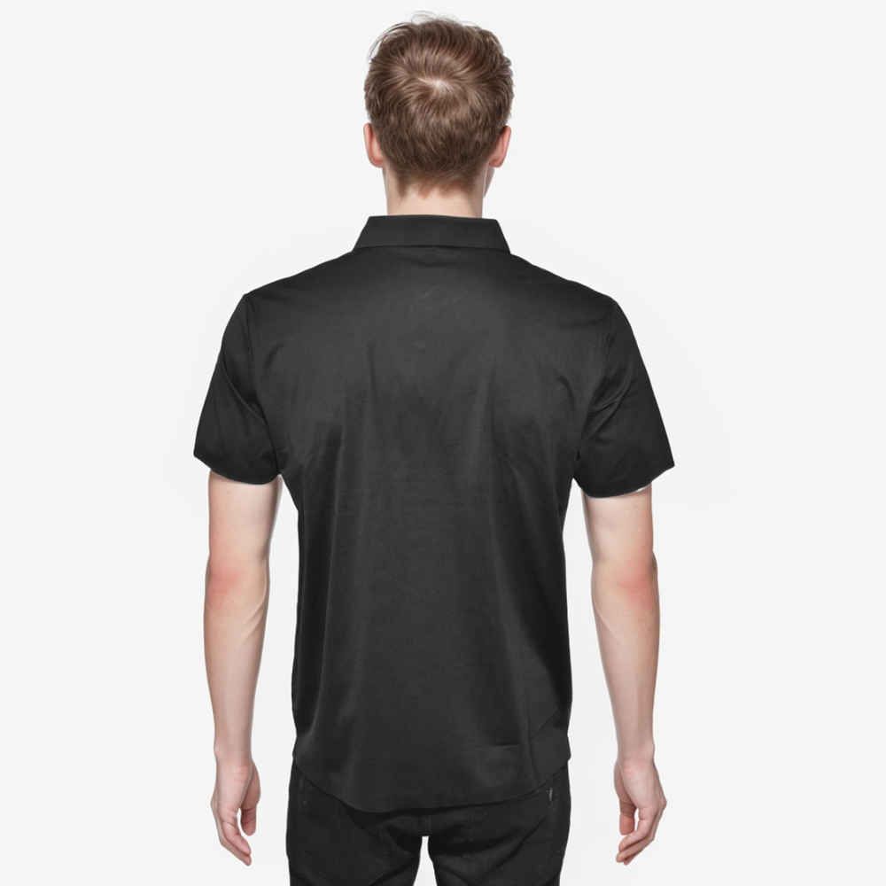 Giorgio Armani Black Premium Quality Polo Tees-1