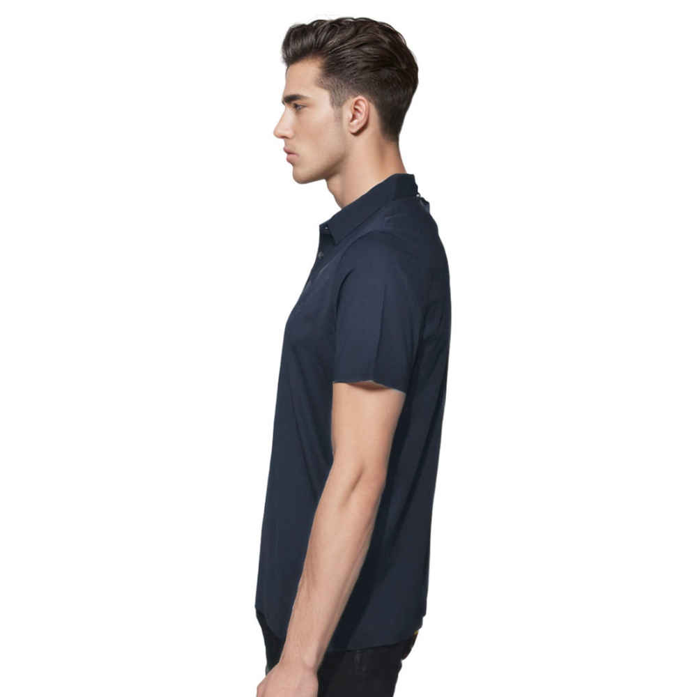 Giorgio Armani Blue Premium Quality Polo Tees-2