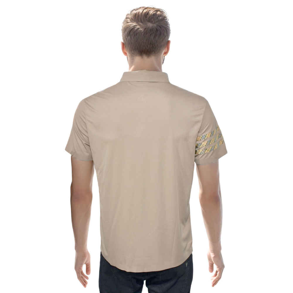 Burberry Brown Premium Quality Polo Tees-1