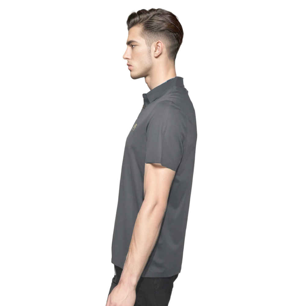 Burberry Grey Premium Quality Polo Tees-thumb-2